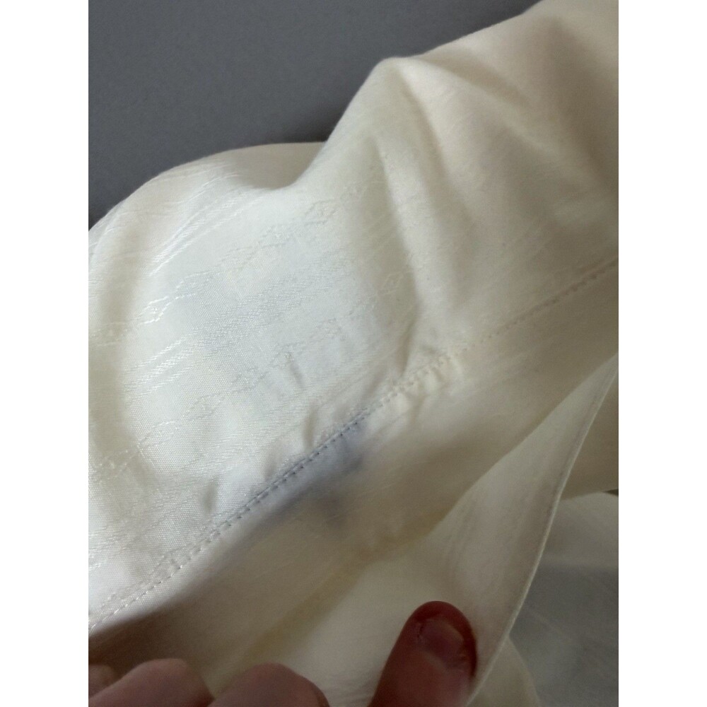 ELY Cattleman Western Pearl Snap Shirt Men’s 16.5 / 36 White Long Sleeve - Picture 11 of 15